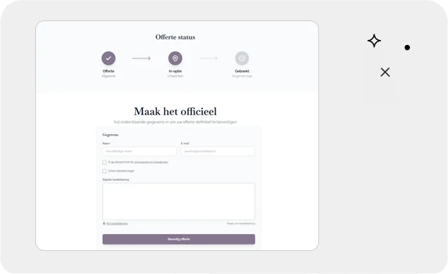 De branded offerte waar de gast betaalt en online bevestigt