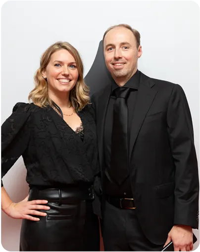 Jorn Docter en Merel de Jong, founders van Constell