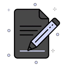 Illustratie van een document dat wordt bijgewerkt