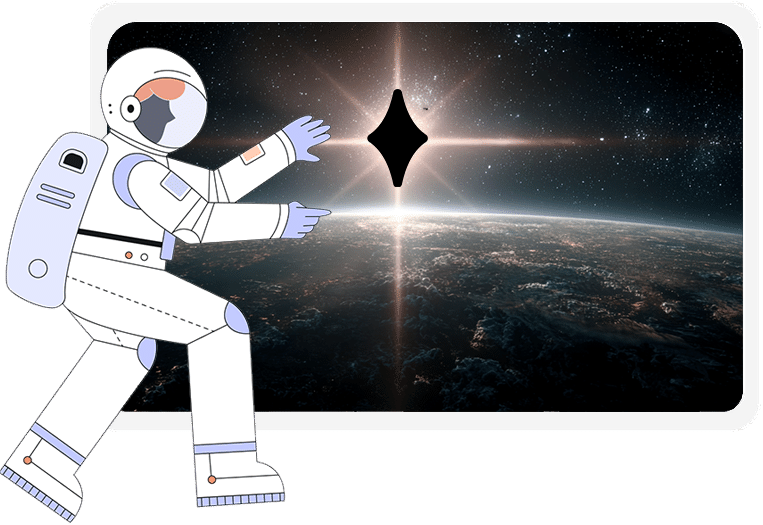 Constell innovatie — astronaut op ontdekkingsreis