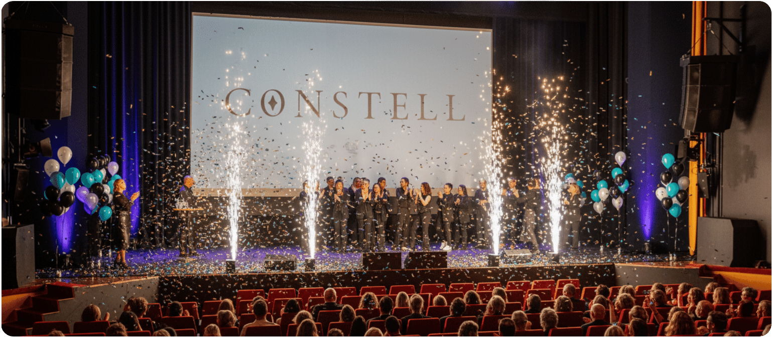 Constell team op het podium